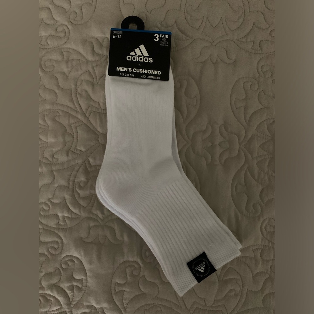 Adidas Men’s High Quarter Socks (3 Pair)